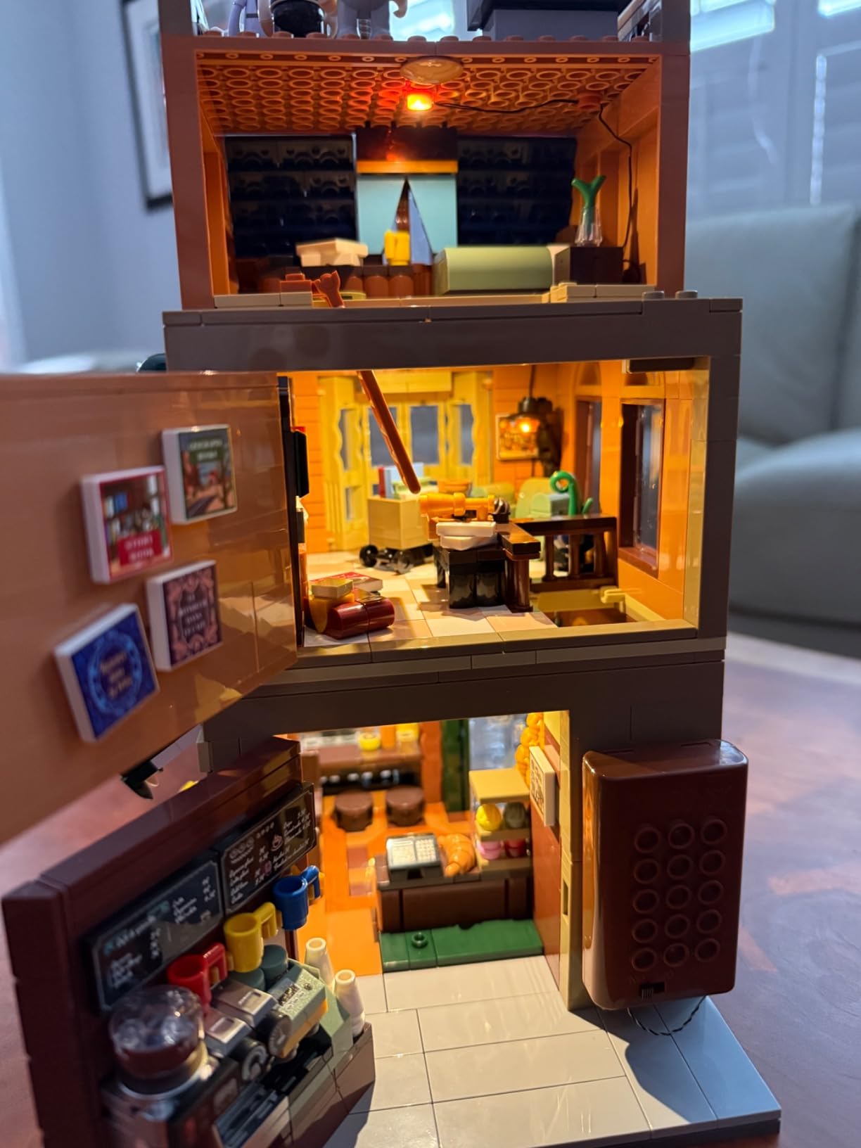 FunWhole lighting building set built and lit by a customer