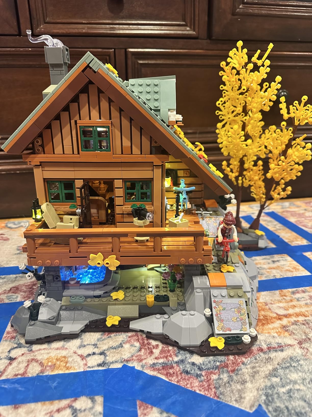FunWhole lighting building set built and lit by a customer